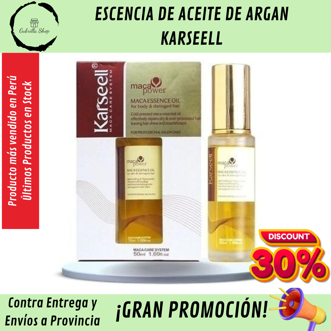 💇‍♀️✨ Escencia de Aceite de Argan Karseell! 🌟💧