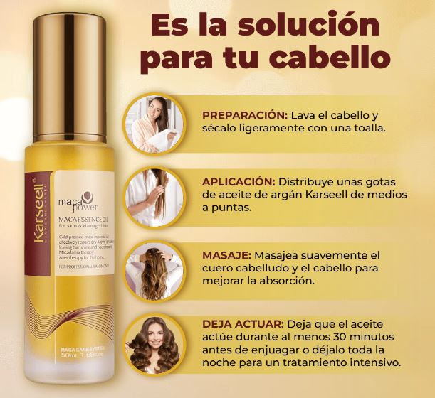 💇‍♀️✨ Escencia de Aceite de Argan Karseell! 🌟💧